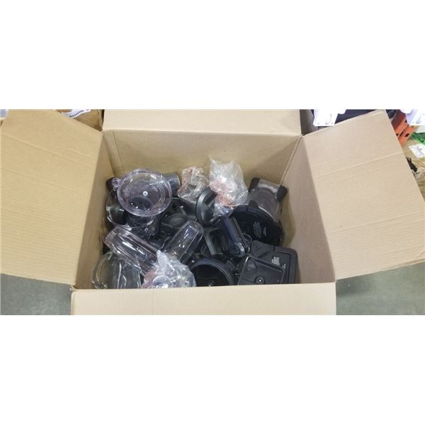 BOX OF VARIOUS BLENDER PARTS