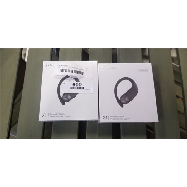 2 NEW TANYA X1 BLUETOOTH HEADPHONE SETS