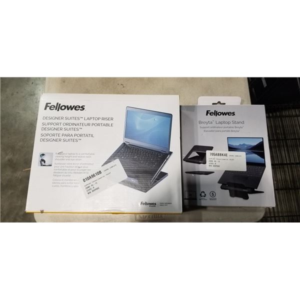FELLOWES DESIGNER SUITES LAPTOP RISER AND FELLOWES BREYTA LAPTOP STAND