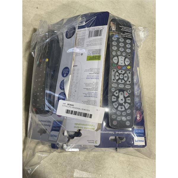 12 PHILLIPS UNIVERSAL REMOTES