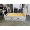 Image 1 : WHITE SINGLE SIZE TRUNDLE BEDFRAME