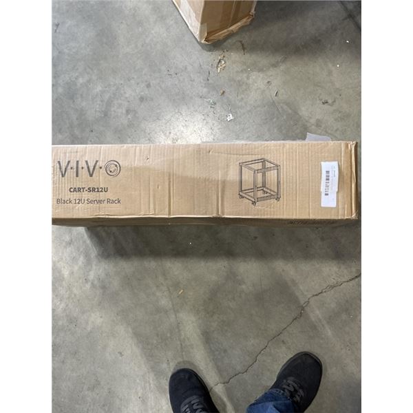 VIVO BLACK 12U SERVER RACK