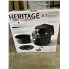 Image 2 : HERITAGE 6-IN-1 4.5QT INFRARED STEAM AIR FRYER - TESTED WORKING, RETAIL $79