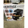 Image 3 : HERITAGE 6-IN-1 4.5QT INFRARED STEAM AIR FRYER - TESTED WORKING, RETAIL $79