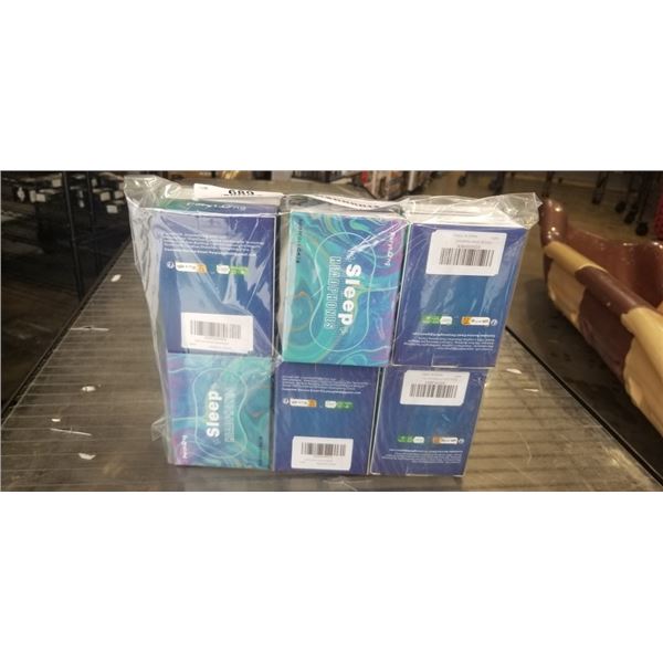 LOT OF 12 NEW SLEEP HEADPHONES