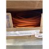 Image 1 : AS NEW 200FT INDOOR OUTDOOR 3 WIRE GROUNDED HEAVY DUTY LIGHTED EXTENSION CORD, ORANGE, 14AWG
