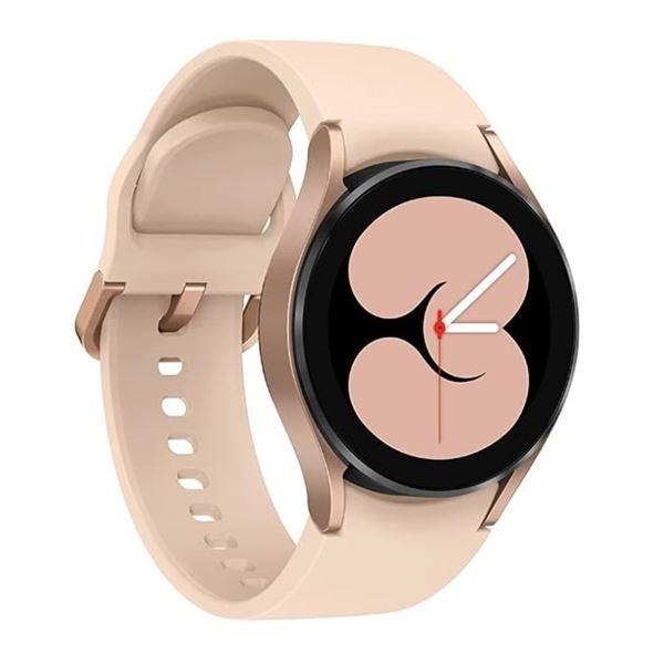 SAMSUNG GALAXY 4 WATCH 40MM PINK GOLD WITH EXTRA FABRIC BAND TESTED AND WORKING