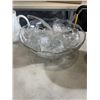 Image 5 : ASSORTED VINTAGE SERVING ITEMS, PUNCH BOWL SET