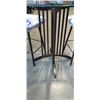 Image 3 : 3PC GLASS TOP BAR HEIGHT BISTRO SET