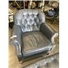 Image 2 : GENUINE REID LEATHER  ARM CHAIR AND FOOTSTOOL