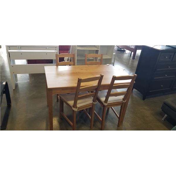 IKEA DINING TABLE W/ 4 CHAIRS