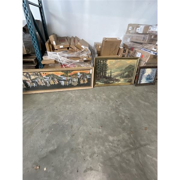 3 UNIQUE FRAMED PRINTS