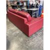 Image 11 : RED LEATHER NATUZZI SOFA  AND LOVE SEAT