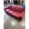 Image 8 : RED LEATHER NATUZZI SOFA  AND LOVE SEAT
