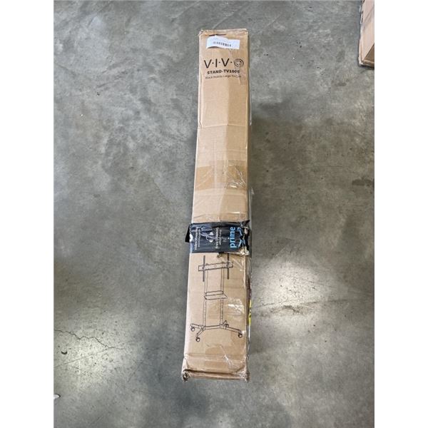 VIVO BLACK MOBILE LARGE TV CART