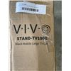 Image 2 : VIVO BLACK MOBILE LARGE TV CART