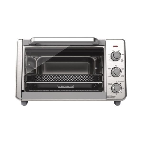BLACK AND DECKER 6-SLICE AIR FRY TOASTER OVEN - TESTED WORKING