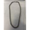 Image 2 : NEW PLATINUM PLATED 11.0MM CUBAN LINK NECKLACE, 23.5" LONG