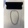 Image 1 : NEW PLATINUM PLATED 14.0MM ICED OUT CUBAN LINK NECKLACE, 19.5" LONG
