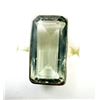 Image 1 : STERLING SILVER NATURAL GREEN AMETHYST RING, SIZE , RETAIL $400.00.