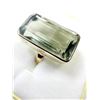 Image 3 : STERLING SILVER NATURAL GREEN AMETHYST RING, SIZE , RETAIL $400.00.