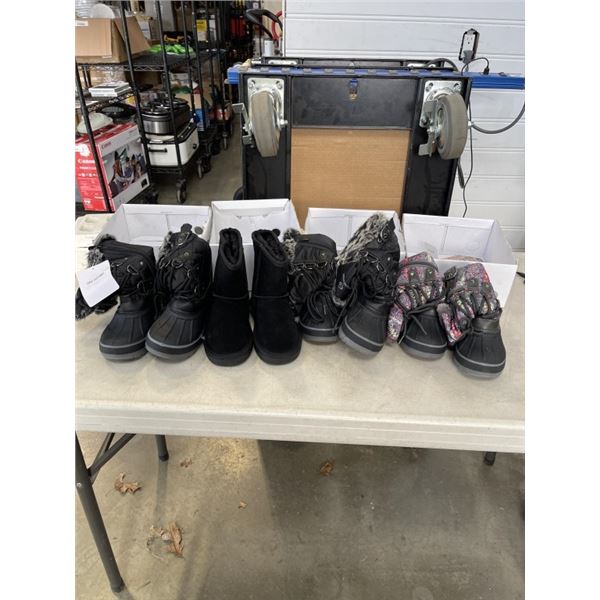 4 NEW PAIRS OF KIDS SIZE 11 BOOTS