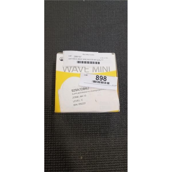 AIRTHINGS WAVE MINI INDOOR AIR QUALITY MONITOR W/ MOLD INDICATION, RETAIL $99