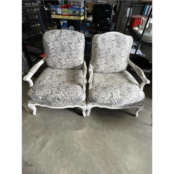 PAIR OF FRENCH PROVINCIAL ARMCHAIRS