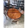 Image 1 : MAHOGANY FINISH DINING TABLE WITH 6 CHAIRS