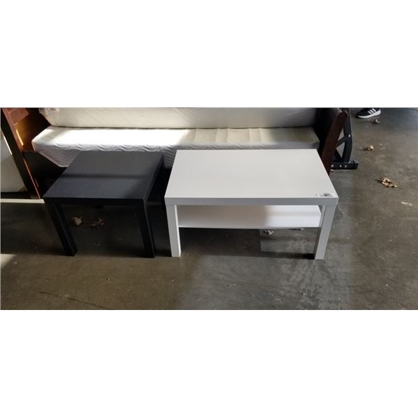 IKEA COFFEE TABLE AND END TABLE