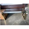 Image 1 : NEW BRASS AND GLASS COFFEE TABLE