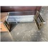Image 2 : NEW BRASS AND GLASS COFFEE TABLE