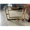 Image 3 : NEW BRASS AND GLASS COFFEE TABLE