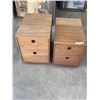 Image 1 : PAIR OF 2 DRAWER SIDE TABLES