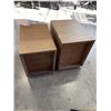 Image 4 : PAIR OF 2 DRAWER SIDE TABLES