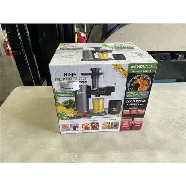 NINJA NEVER CLOG COLD PRESS JUICER - TESTED WORKING, RETAIL $189