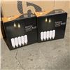 Image 1 : TWO BOXES OF BERELLI S14 2700K E26 STANDARD SOCKET EDISON LIGHT BULBS 25 COUNT PER BOX RETAIL $180