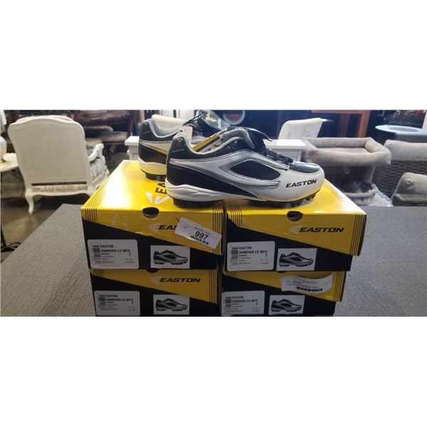 4 EASTON SIZE 7 WOMENS CLEATS