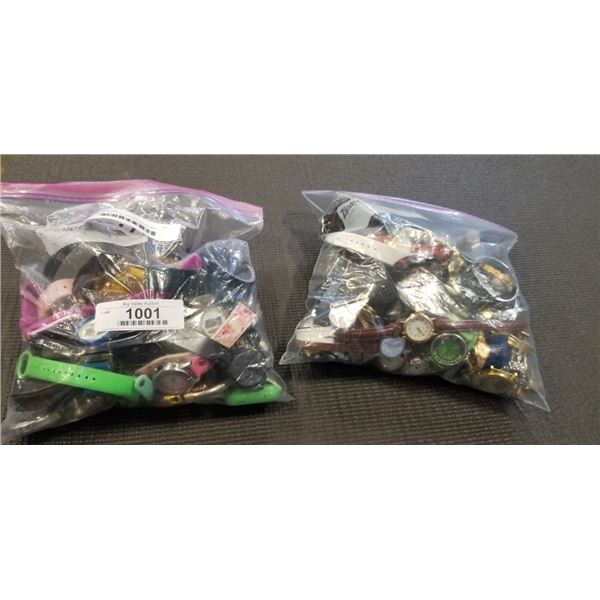 2 LARGE BAGS OF ESTATE WATCHES