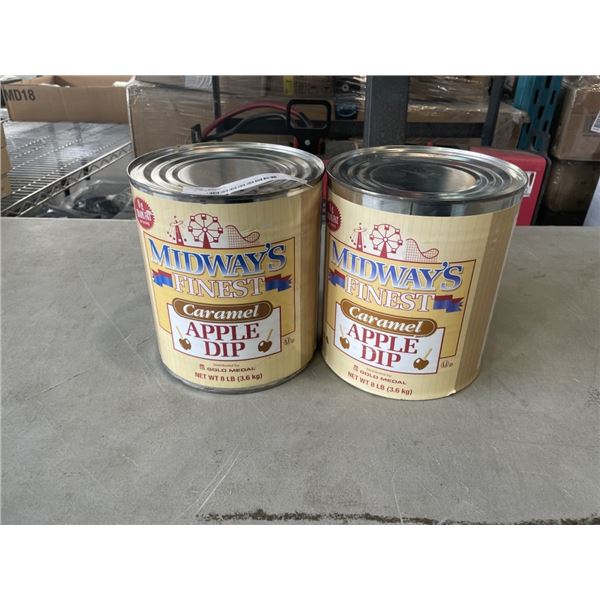 2  8LB CANS OF CARAMEL DIP