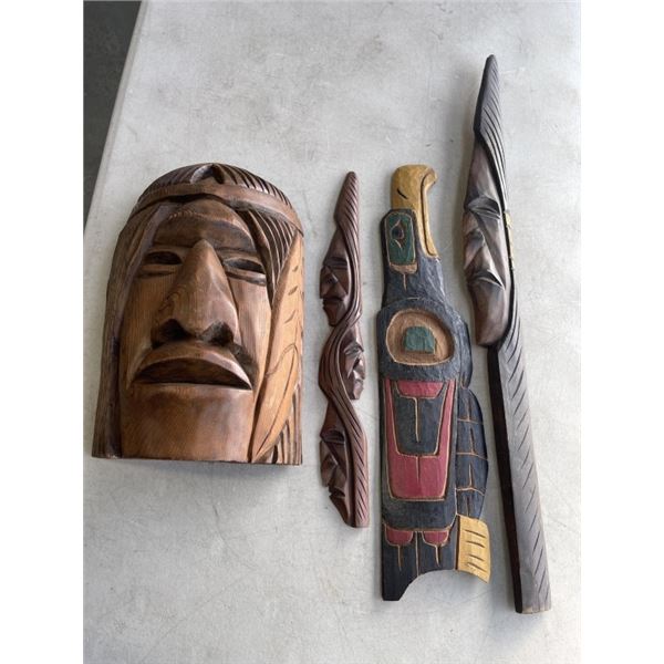 LOT OF NATIVE CARVINGS