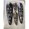 Image 1 : 4 CARVED MASKS