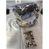 Image 1 : 2 BAGS LARGE AND SMALL MISC JEWELRY AND PART, WATCHES, CHAINS ETC
