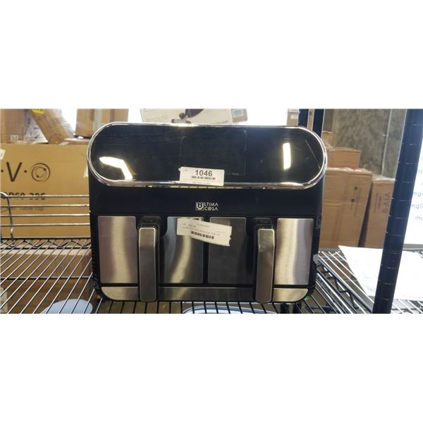 AS NEW ULTIMA COSA  8.5QT DIGITAL DUAL ZONE AIR FRYER - TESTED WORKING, RETAIL $299