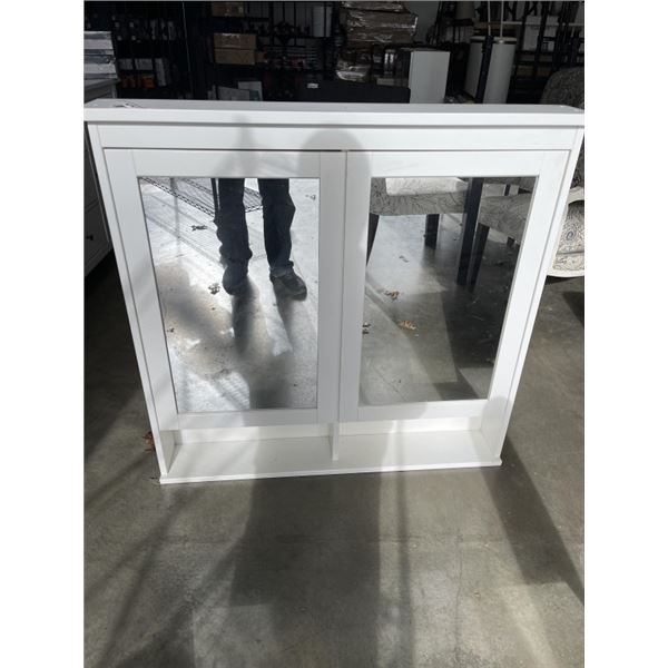 2 DOOR MIRROED VANITY CABINET, 41X39X6 INCH DEEP