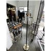 Image 1 : MODERN BLACK AND BRASS 3 LIGHT FLOOR LAMP