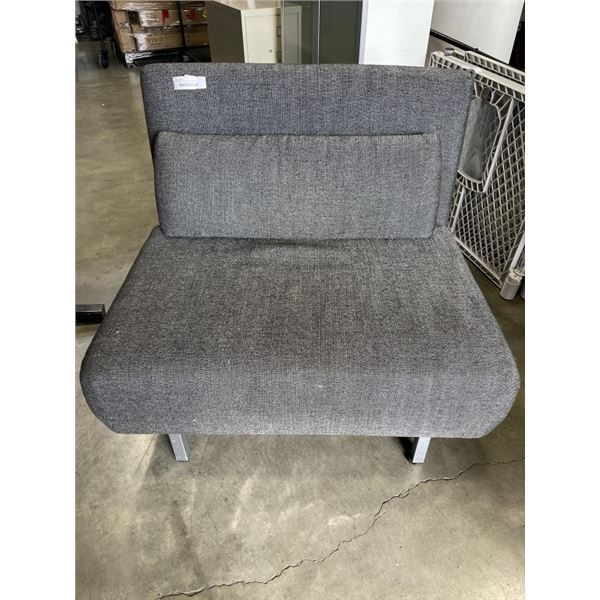 MODERN CHAIR FOLDS DOWN INTO LOUNGE OR BED