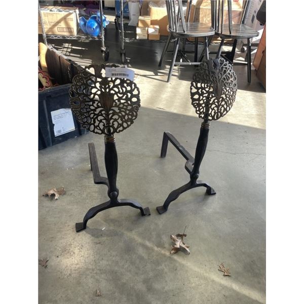 VINTAGE FIREPLACE LOG STANDS