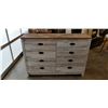 Image 1 : RUSTIC LOOK 8 DRAWER DRESSER, AS NEW