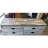 Image 2 : RUSTIC LOOK 8 DRAWER DRESSER, AS NEW